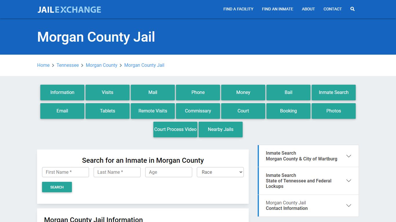 Morgan County Jail Roster Lookup, TN, Inmate Search